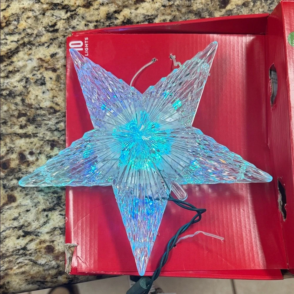 Christmas Tree Topper Color-Changing Star Tree Topper LED